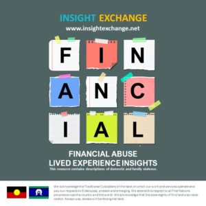 Insight Exchange Financial Abuse Lived Experience Examples - Cover