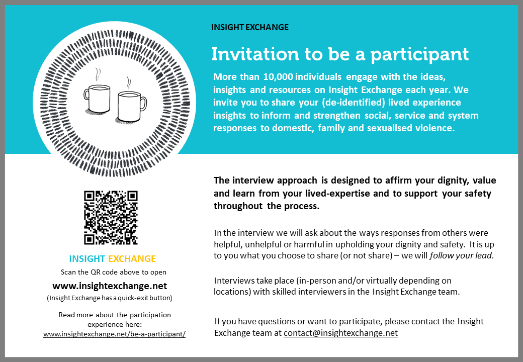 Insight Exchange - Be a Participant - Side A